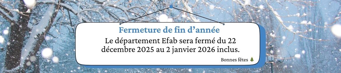 Fermeture de fin d'année