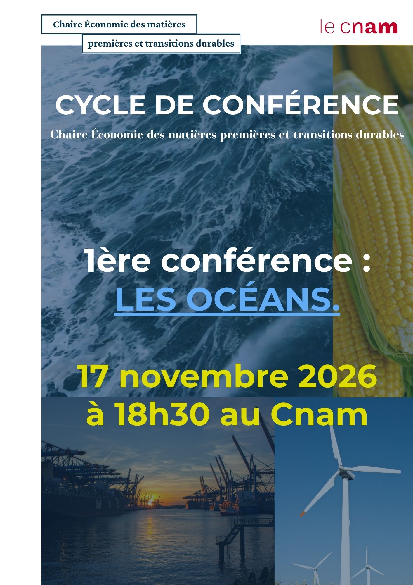 Cycle de conférence, 1ère conférence : LES OCÉANS.