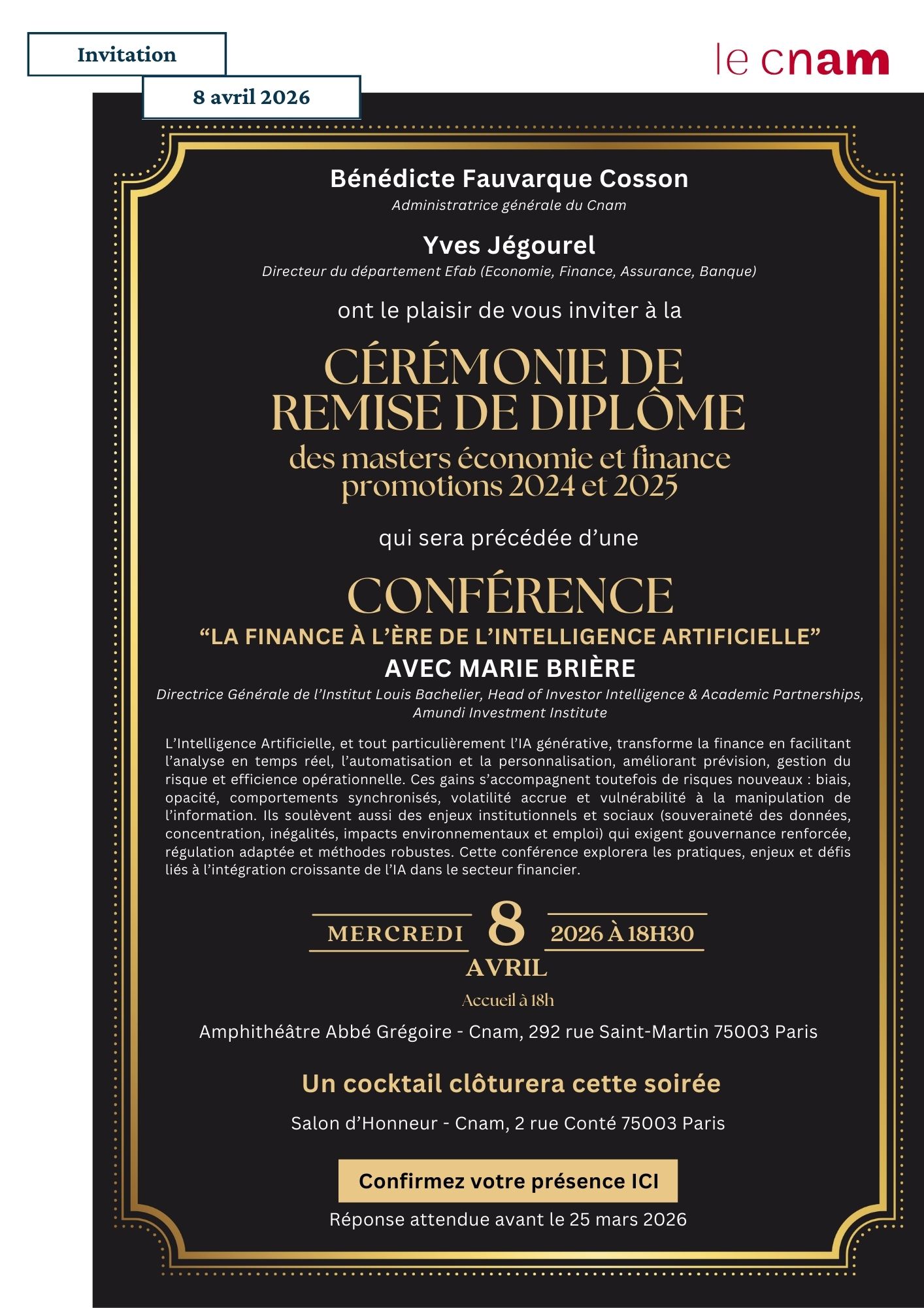 Remise de diplôme Efab